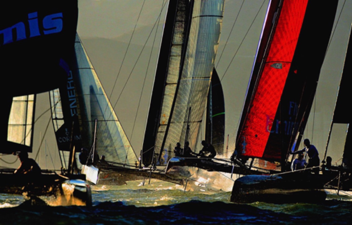 The Marin Independent Journal said of the America&rsquo;s Cup photos, &ldquo; a stunning photo exhibit..&rdquo;